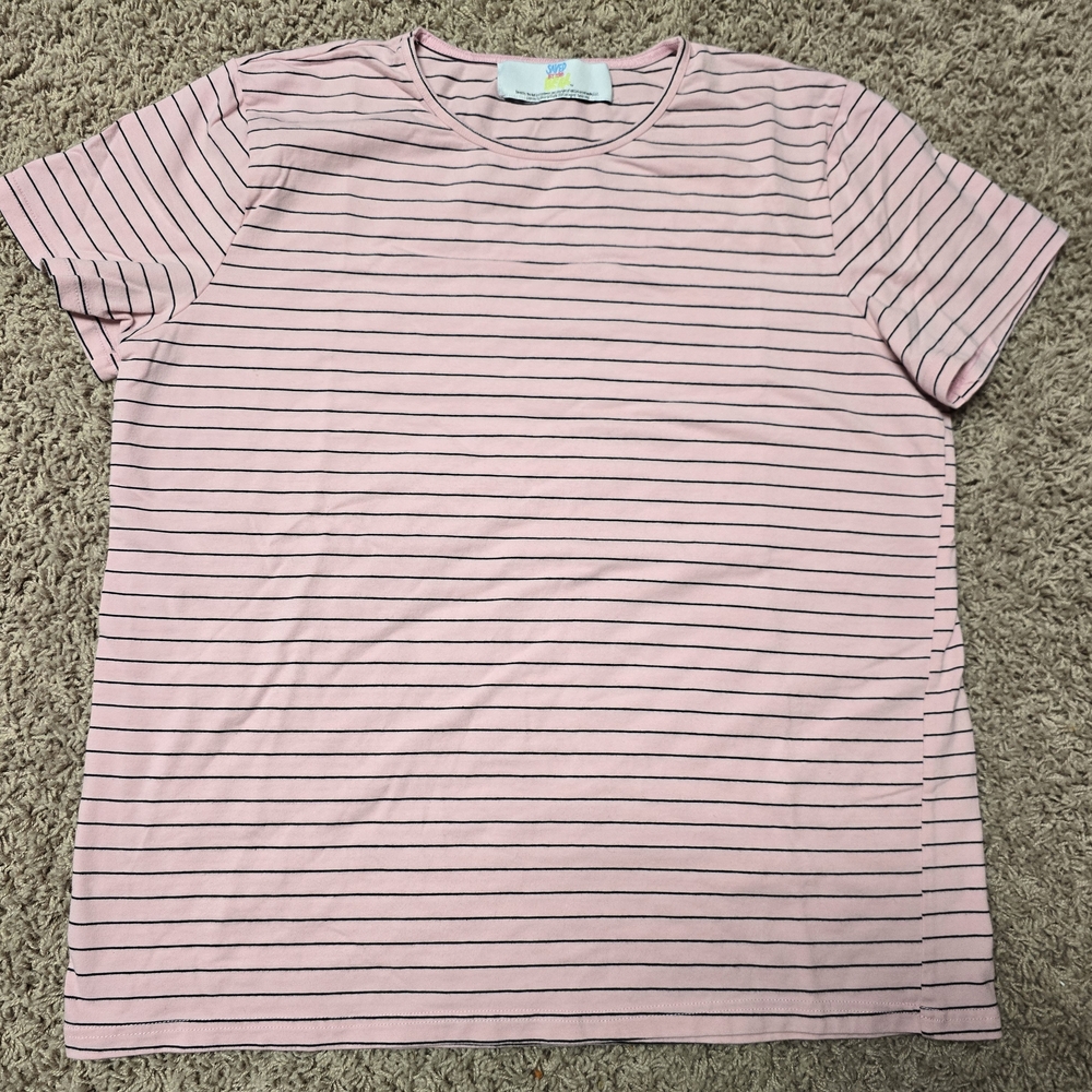 Pink Striped Short Sleeve Tee, Saved By The Bell